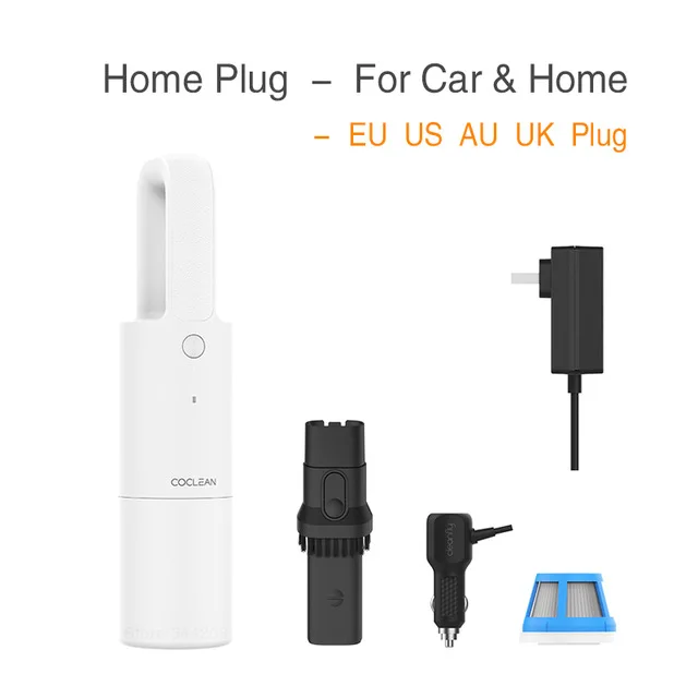 Xiaomi Mijia Cleanfly FVQ Портативный Автомобильный Ручной пылесос для дома беспроводной мини-пылеуловитель сильный Циклон всасывания - Цвет: White Home US