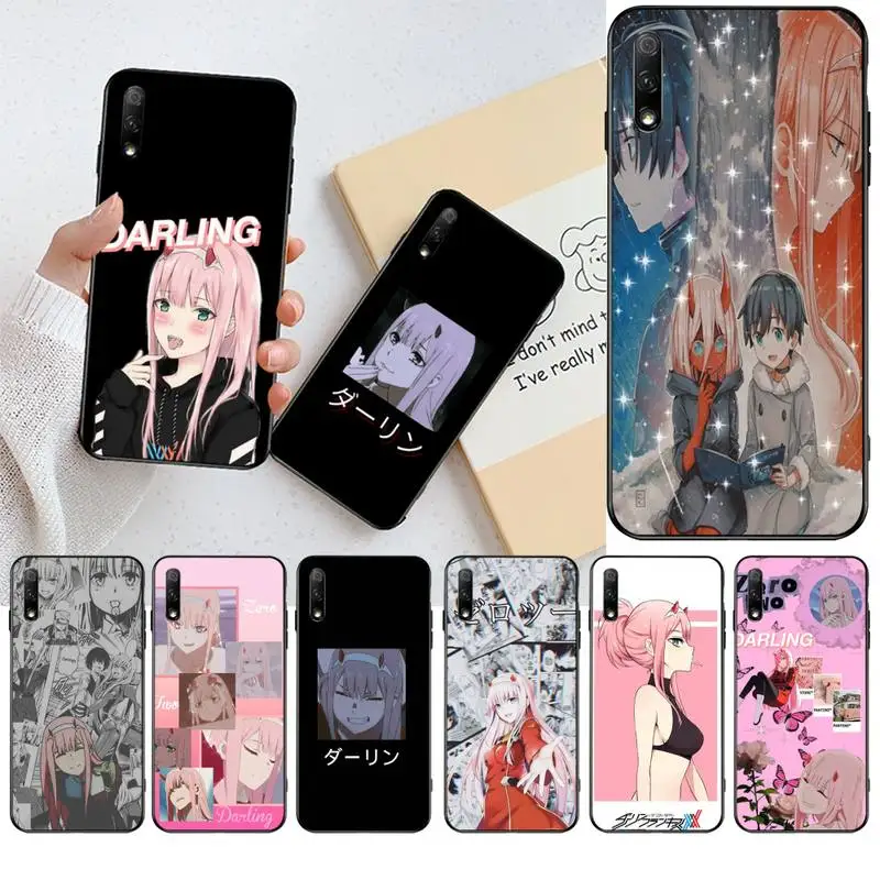 Dois querida na anime franxx caso de telefone para huawei honor 30 20 10 9 8 8x 8c v30 lite vista pro