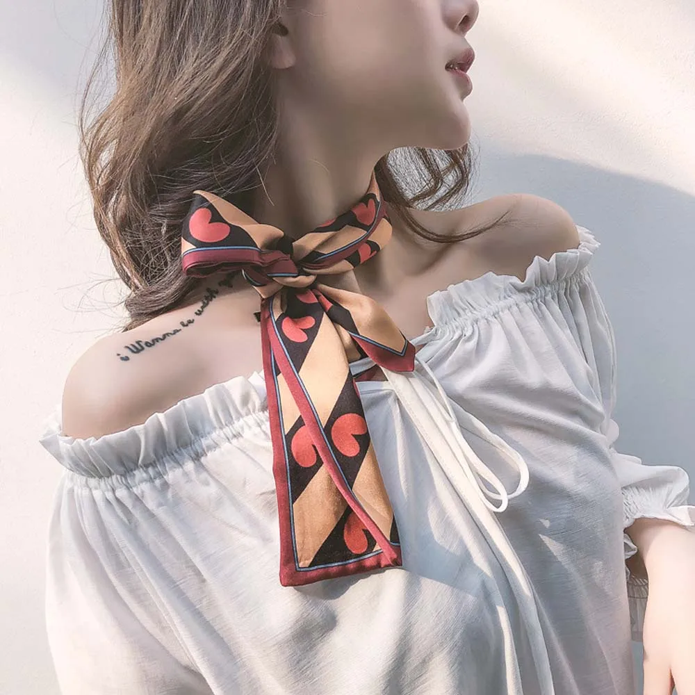 Элегантный милый женский шарф повязка для волос на запястье ленты Модный