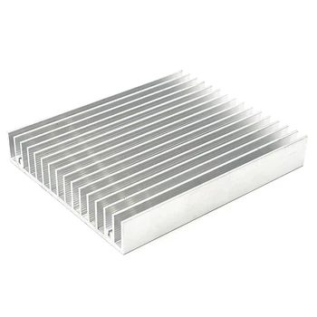 

Silver Tone Aluminium Heat Diffuser Heatsink Cooling Fin 100*120*20MM