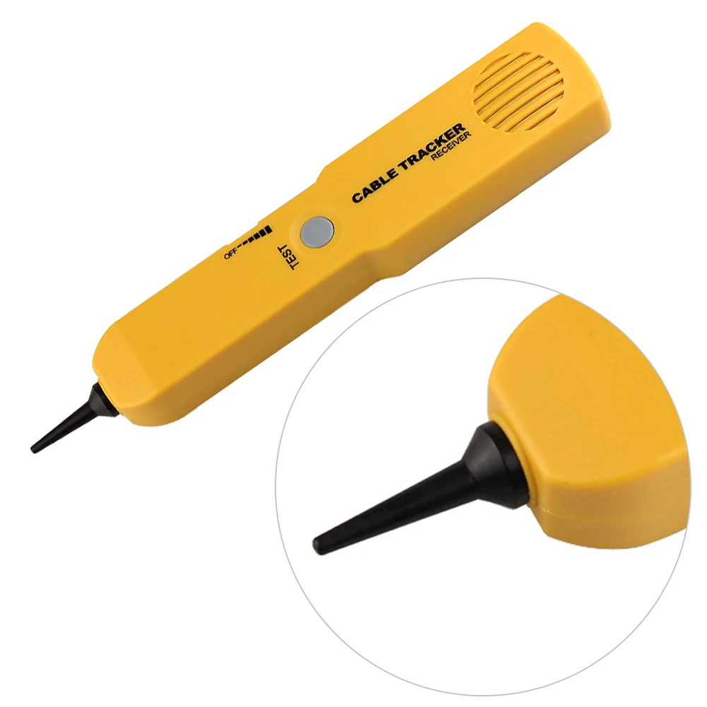 RJ11 Wire Tracker Network Telephone Cable Tester Tools Instrument Durable Portable Diagnose Tone Line Finder ABS Yellow Detector