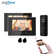 Jeatone – visiophone filaire avec écran couleur de 7 pouces, interphone vidéo wi fi, sonnette étanche