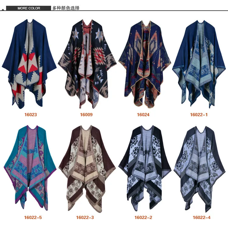 Плюс размер кардиган зимние шарфы женские осенние кашемировый пончо одеяло вязаная шаль накидка Кашемировый Шарф пончо теплые пашмины