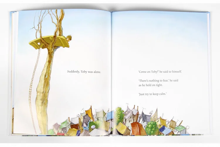 Parachute English Original Psychological Picture Book Children Baby ENLIGHTEN Hardcover Support Point Reading Picture Book