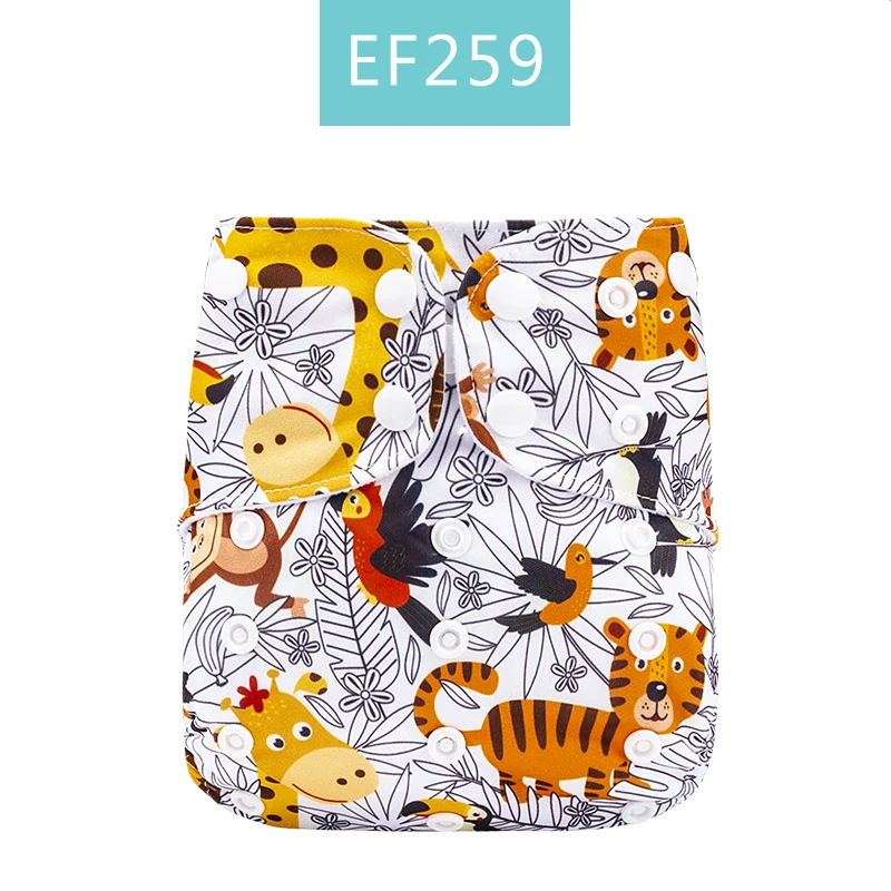Happy Flute One Size Pocket Cloth Diaper Suede Cloth Inner with 1pcs Insert Resuable Waterproof Baby Diaper