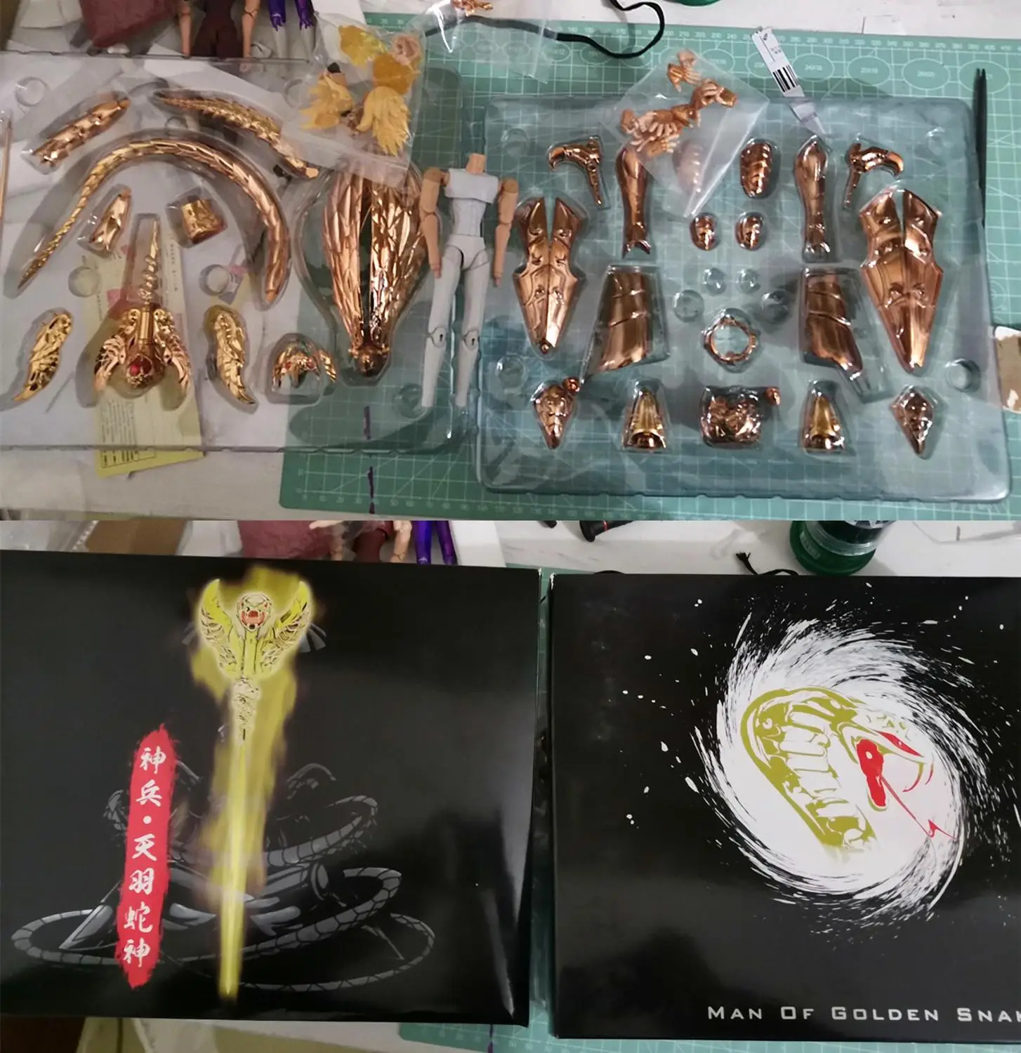 Jmodel Sainte Seiya Cloth Myth Specters EX Gold OCE Ophiuchus Odysseus модель металлическая ткань SJ017 - Цвет: Ophiuchus