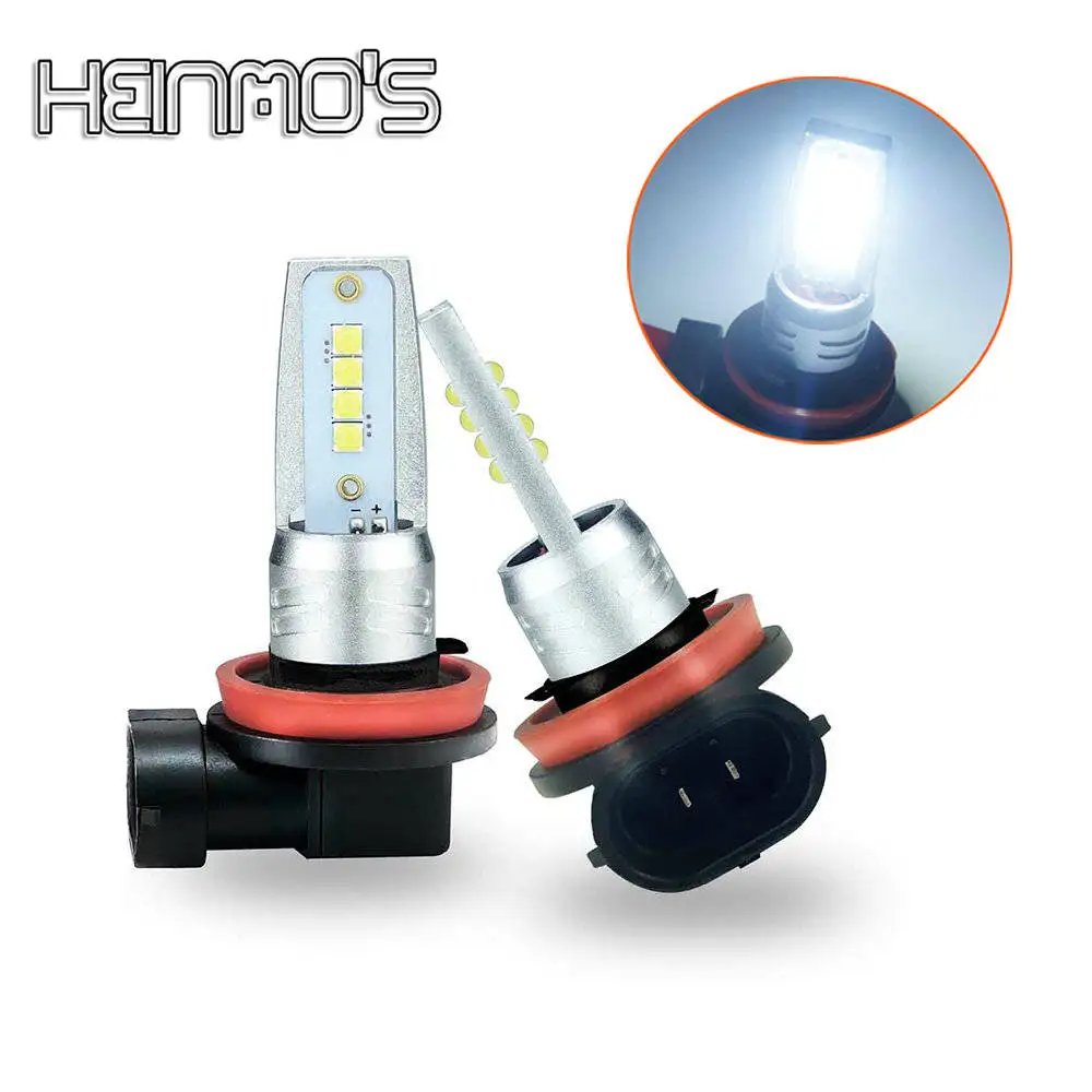 

H4 светодиодный автомобильный противотуманный фонарь H7 H8 H9 H11 HB4 9006 HB3 9005 H10 тормозной светильник s лампы 6000K белый Авто дневные ходовые огни, вождения, бега, светильник 2600LM