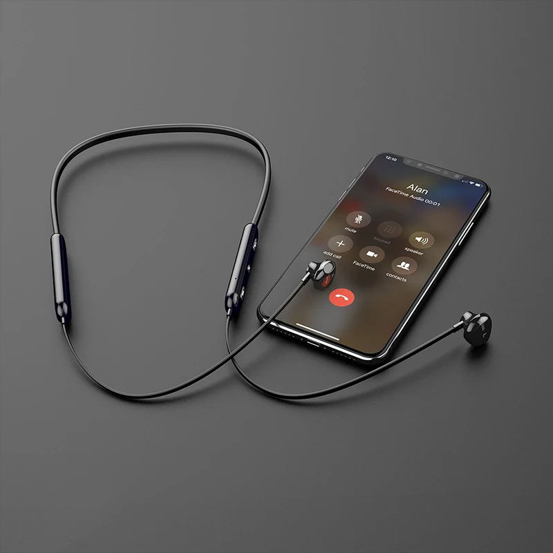 Беспроводная гарнитура Bluetooth наушники вкладыши спортивные стерео для бега
