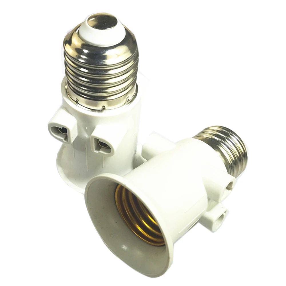 Lamp holder lamp bulb holder socket converter lamp base lamp socket adapter E27 bulb adapter fire lamp base socket conversion EU plug AC100-240V household room lighting