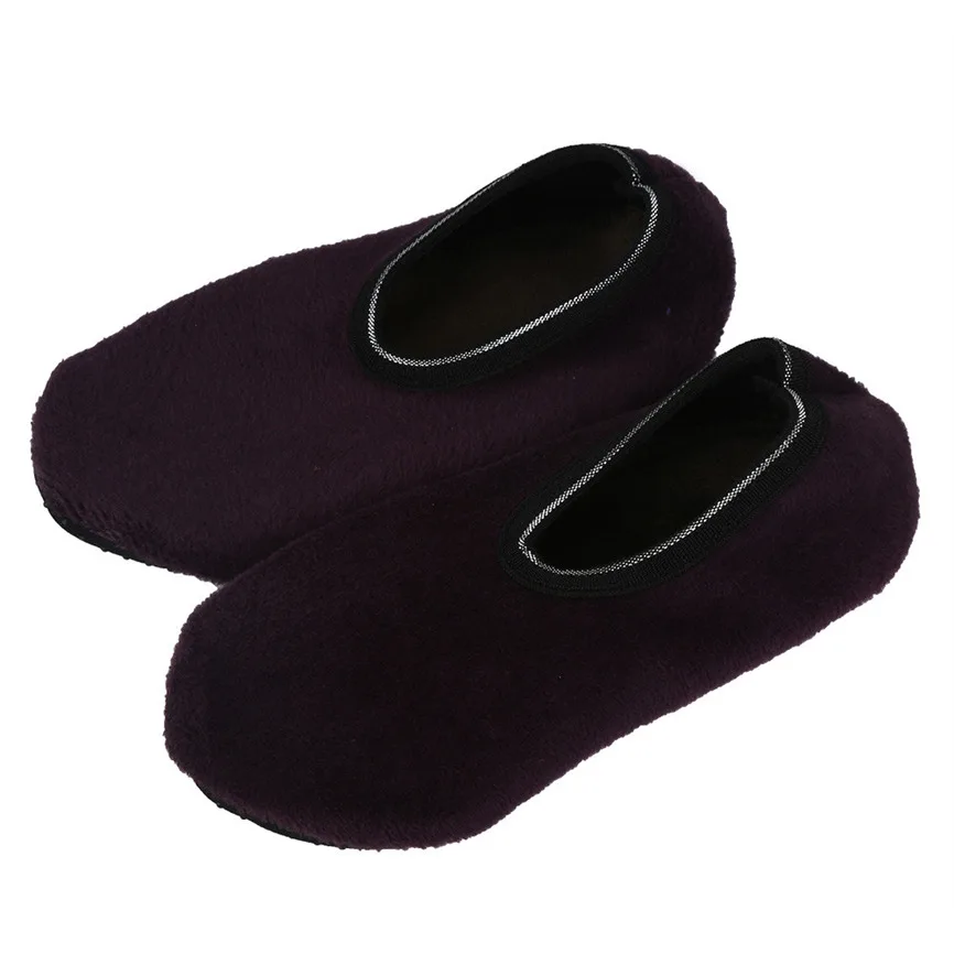 Purple Партия из 5 пар Детские носки для малышей, мягкие комфортные носки Домашние носки-тапочки на нескользящей подошве - Цвет: Purple