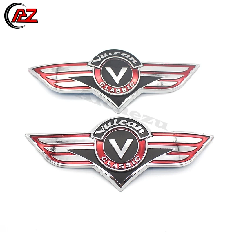 3D Бензобак Мотоцикла эмблема хром значок для Kawasaki Vulcan 400 800 500 1500 классический VN400 VN500 VN800 VN1500
