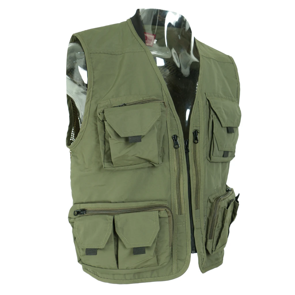 

Mesh Fly Fishing Vest Pack Breathable Outdoor Fishing Photography Hunting Waistcoat Jackets