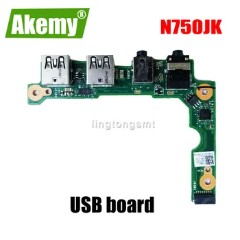 

New! For Asus N750J N750JK N750JA N750JV Laptop Audio usb IO board Interface board