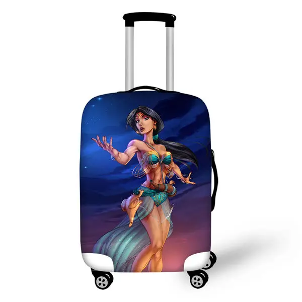 CDWX2741LMS HaoYun дорожный багажный чехол Moana Vaiana Princess с рисунком, чемодан, чехол с мультяшным дизайном, эластичный пыленепроницаемый и водонепроницаемый протектор - Цвет: CDWX2741LMS