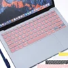 Cubierta de teclado de silicona suave colorida, película protectora para Apple Macbook Pro Air 13 