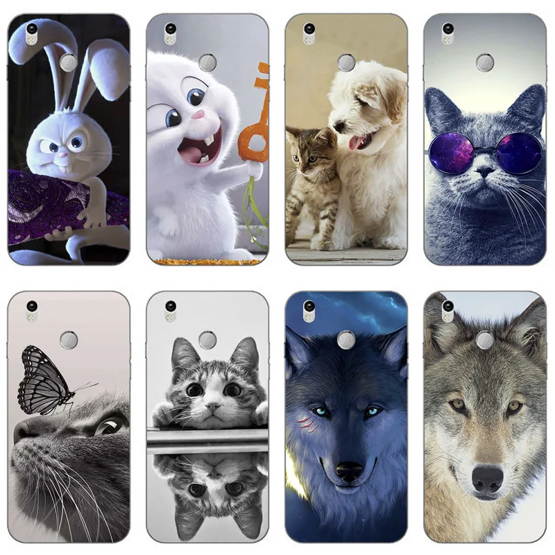 

Soft Silicone Phone Case for Oukitel U7 Plus Printing Rose Flower Animal Cute Cartoon Prattered back case For Oukitel U7 Plus