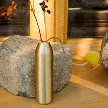 Золотая сушеная ваза для цветов, латунная Настольная Ваза для дома, свадьбы, вечеринки, цветок/растительный стол, декоративный контейнер для гостиной, спальни