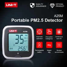 UNI-T A25M PM2.5 тестеры измерения скорости воздуха 0~ 500ug куб. М Авто Диапазон перегрузки