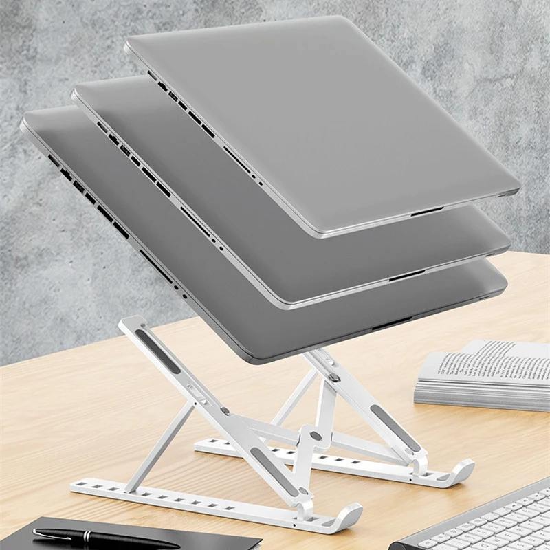 Laptop Stand MacBook Pro Notebook Stand Foldable Plastic Tablet Stand Portable Laptop Stand