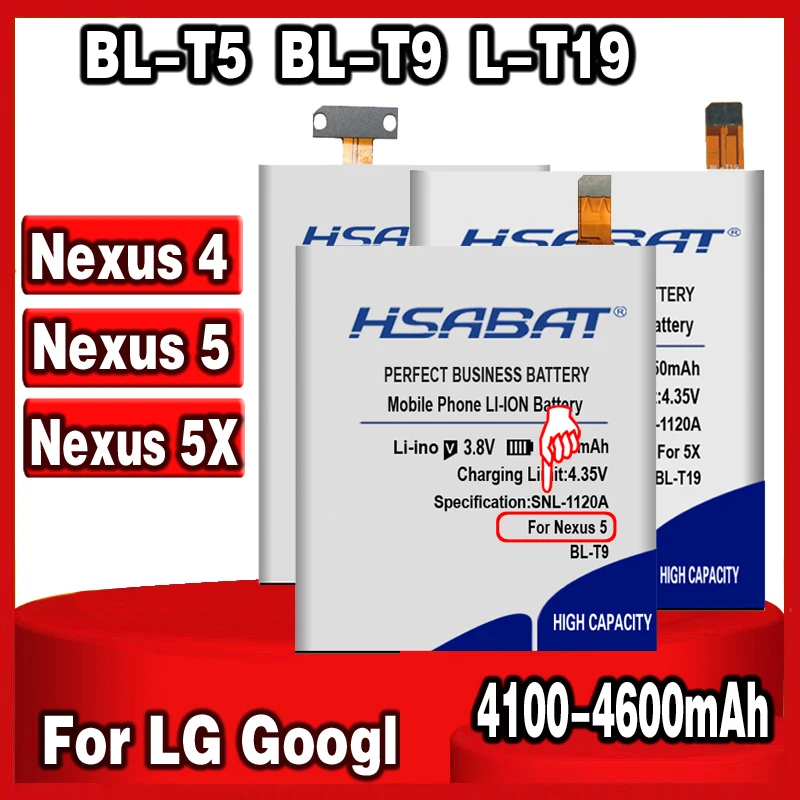 HSABAT BL T9 T5 T19 для LG Google Nexus 5 5X 4 G E980 D820 D821 D8 E975 E973 E960 F180 LS970 Optimus E970 H790 H791 H798|battery for|explay