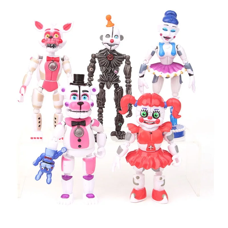 Лидер продаж 5 шт./компл. Five Nights At Freddy's Game FNAF Figure Funtime лисица Фредди