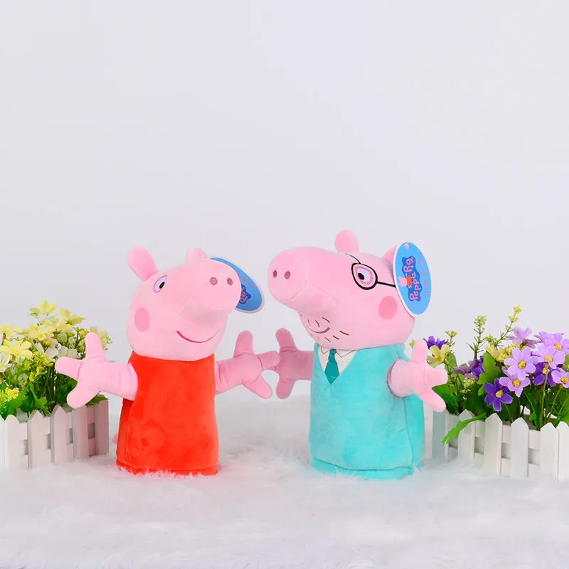 Оригинальная ручная кукольная кукла Peppa, Свинка Джордж, семья, свинья, животные, пальчиковые игрушки, набор, подарок на день рождения для девочек, детей