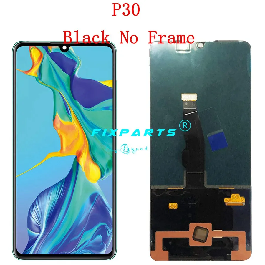 P30 No Frame test Well huawei P30 сенсорный экран для huawei P30 Pro ЖК-дисплей дигитайзер сборка P30Pro VOG-L29 ELE-L29 MAR-LX1M AMOLED - Цвет: P30 No Frame