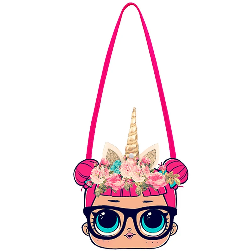 Cute LOL Surprise Dolls Small Backpack for Girls Birthday Gift Coin Purse Portable One-shoulder Mini Backpacks Diagonal Bag 2S52
