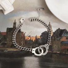 

Women's Hand S925 Sterling Silver Handcuffs Bracelet Female Fashion Personality Retro Thai Silver Student Bracelet Jewelry