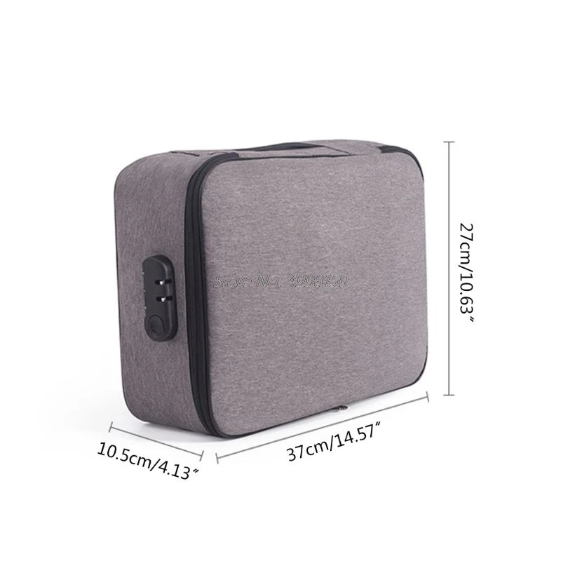 Bolsa de Bilhete de Documento à Prova Combinação de Bloqueio para Viagem em Casa Dwaterproof Água Camadas Dropship 2 11 Saco de bilhete de documento à prova