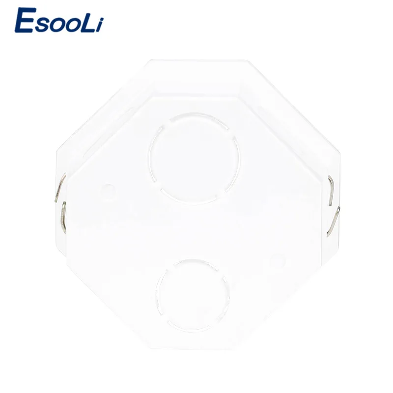 Esooli ЕС Европейский стандарт кассета универсальная распределительная коробка для монтажа в стену для настенного переключателя и socketall круглая Монтажная коробка