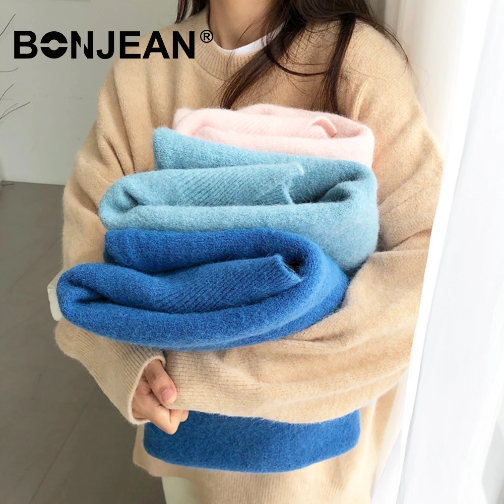 

Autumn Winter Tops For Women Sweaters And Pullovers Jumpers Ladies Pink Sweater Streetwear Khaki Blue Knitwear Z037