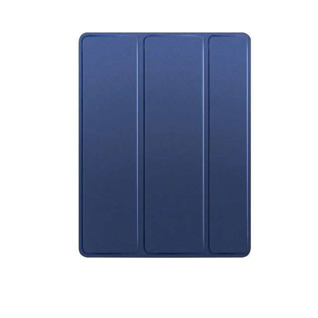 Подходит для iPad 10," с ручкой лоток силиконовый чехол для iPad seventh generation Funda кожаный умный чехол A2197 A2200 A2198 - Цвет: Deep Blue