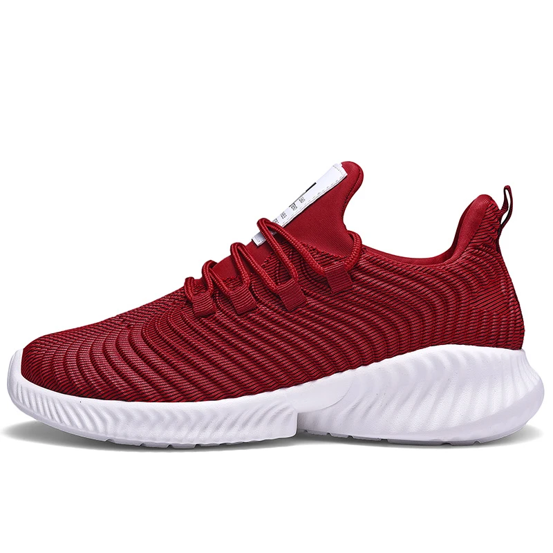 red Summer Fly Fabric Network Leisure Time Run Motion Shoes Men Alpha With Fund Cross Border Shoes Sneakers Tenis Masculino Adulto - Цвет: red