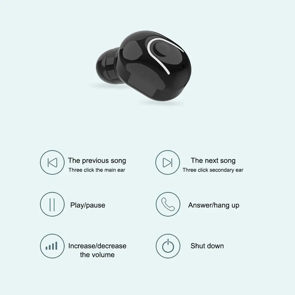 HobbyLane M2T-SJ TWS Bluetooth 5,0 беспроводные наушники стерео Спортивная гарнитура мини-наушники-вкладыши Беспроводная bluetooth-гарнитура