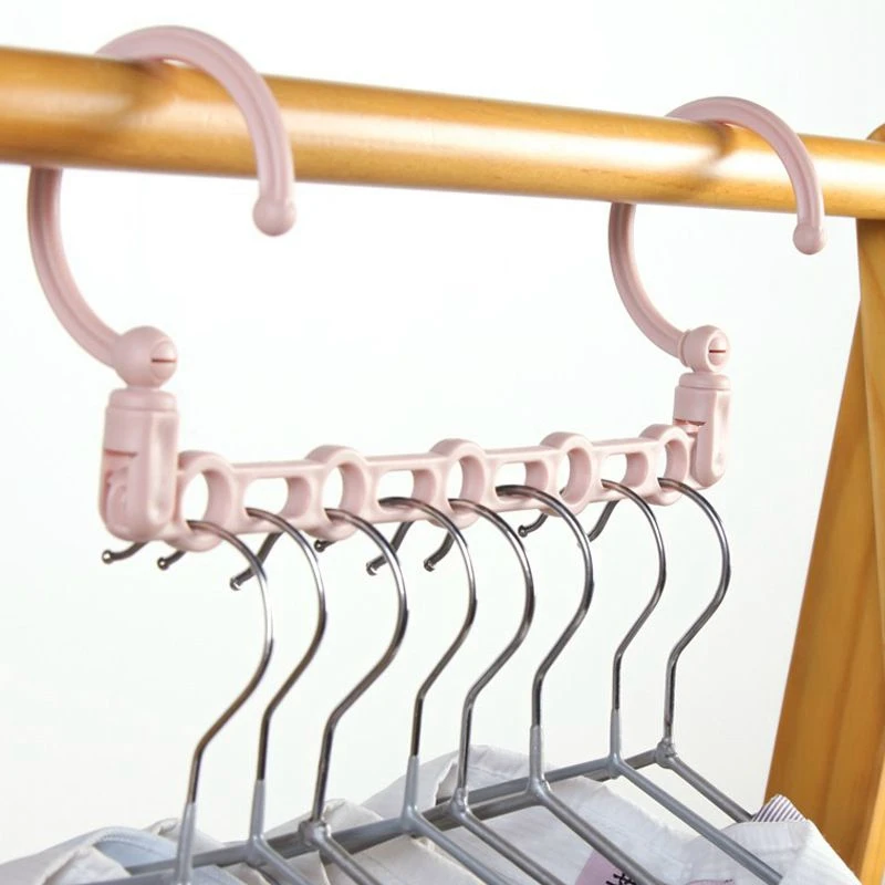 

2019Space Saving Hangers Organizer Porous Windproof Hanger Multi-Function Rotary Hanger Travel Portable Non-Slip Hanger