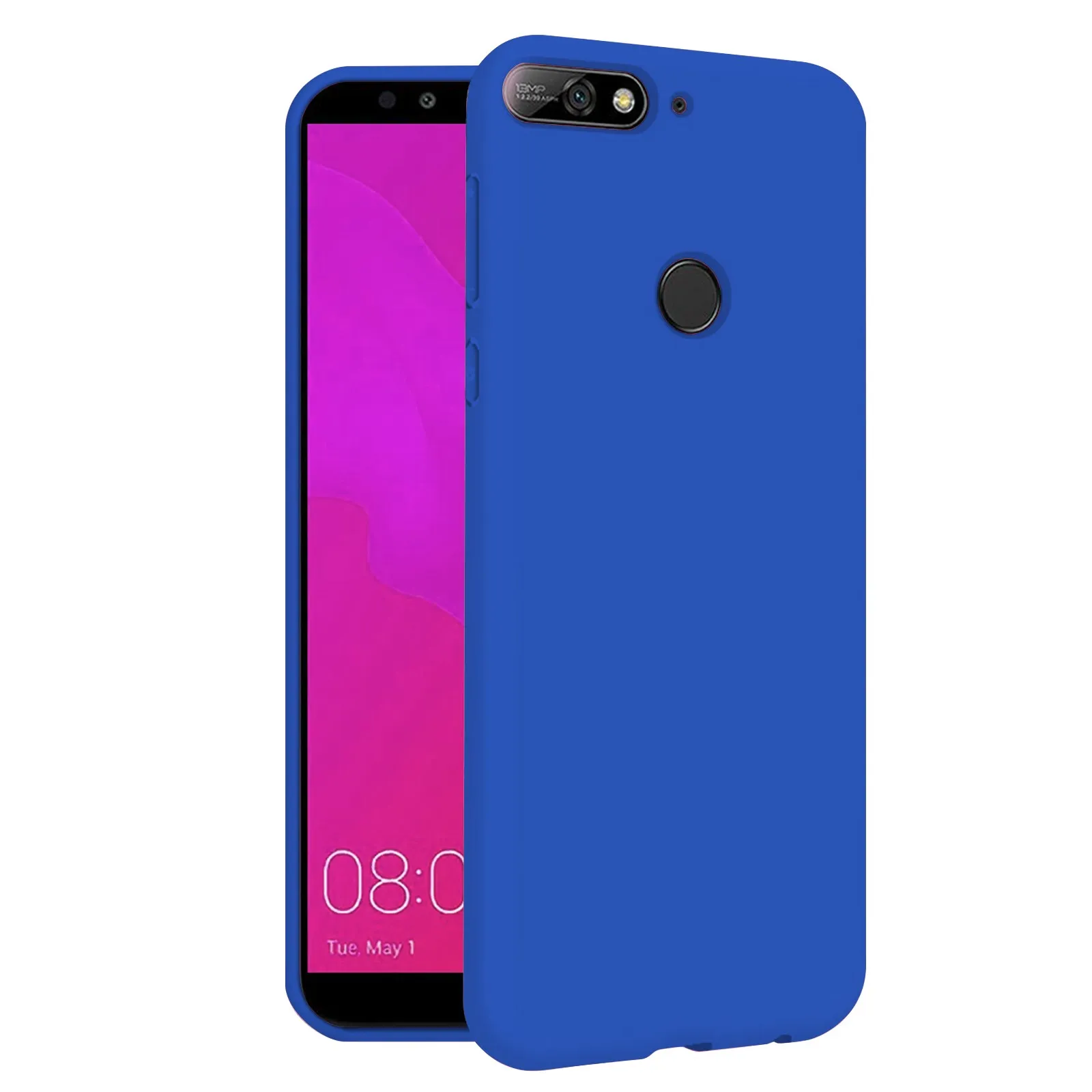 TBOC чехол для huawei Y7 Prime-7C подружки невесты [5,9" ]-чехол, жесткий силиконовый, низкий зазор, Премиум Мягкая сенсорная подкладка для помещений