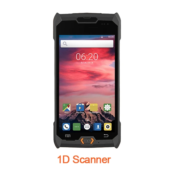 1D ISSYZONEPOS прочный КПК Беспроводной сканер штрих-кода ручной терпинал POS Android 6,0 4G мобильный терминал данных 2D сканер штрих-кодов - Цвет: 1D