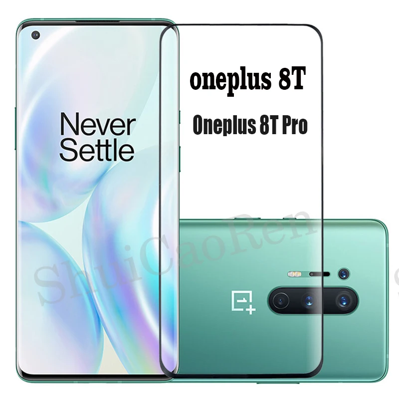 3D изогнутое закаленное стекло для Oneplus 8T полное покрытие 9H пленка