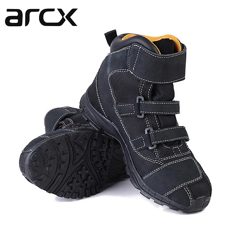 ARCX/мотоциклетные ботинки; мужские ботинки для верховой езды; кожаные мотоциклетные ботинки; защитная обувь