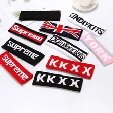 28 цветов для взрослых детей Harajuku спортивная повязка на голову с цветными полосками и буквами в стиле хип-хоп спортивный свитер вязаная повязка для мытья лица аксессуары для волос