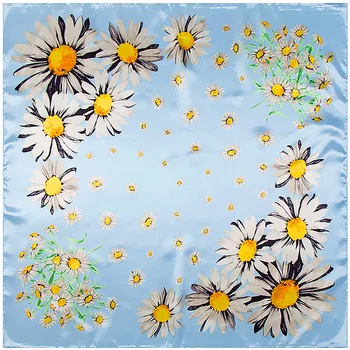 

90cm Small Brand Square Scarves Women Kerchief Turban Fashion Neckerchief Silk Feeling Neck Tie Band Winter Scarves For Ladies