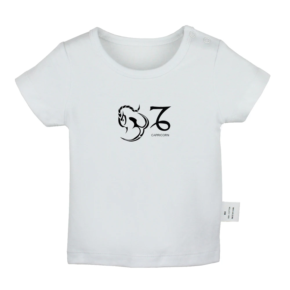YbBabyYW2137D Scorpio Gemini Sagittarius cockle Capricorn Leo Aquarius/футболки для новорожденных, футболки с короткими рукавами для малышей - Цвет: YbBabyYW2137D