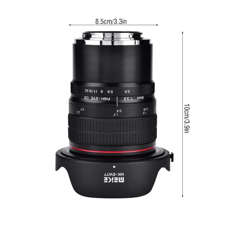 Объектив камеры Meike 8 мм F3.5 ручной фокус широкоугольный фотообъектив рыбий глаз для sony крепление для M4/3 крепление для Fujifilm опционально