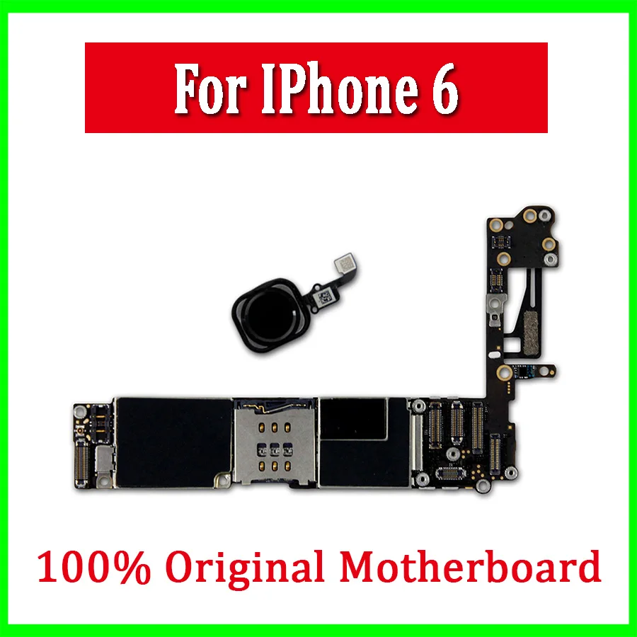16 Гб/64 Гб/128 ГБ для iphone 6 4 7 дюймов материнская плата с/без Touch ID разблокирована