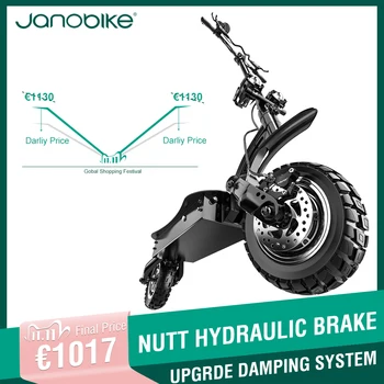 

Janobike 2400W X20 electic scooter NUTT Hydraulic brake electic kick folding scooter 70Km/h scooter witch off-road tires