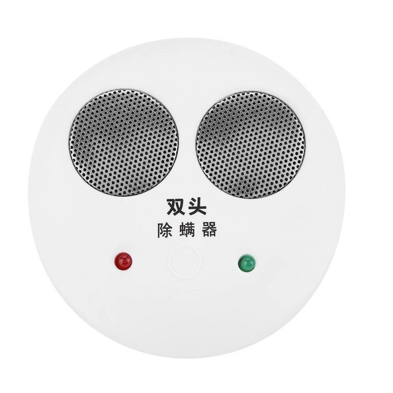 

220V Ultrasonic Dust Mite Controller Repeller Electric Plug in Dual Head Mites Removing Device(US Plug)