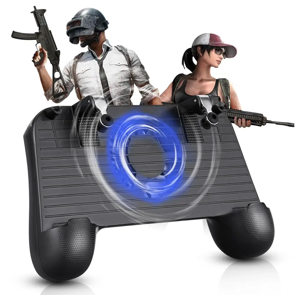 

Pubg Controller Gamepad Pubg Mobile Gaming Joystick for Android Game Pad Phone Holder Cooler with 2000/4000mAh Power Bank