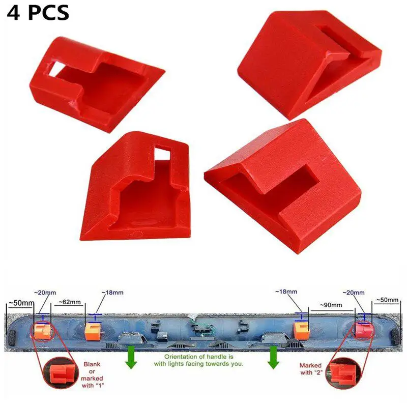 

4PCS Car Trunk Boot Handle Tailgate Repair Clips Replacement Kit Rear Door Rear Repair Buckle Set for Nissan QASHQAI 2006-2013