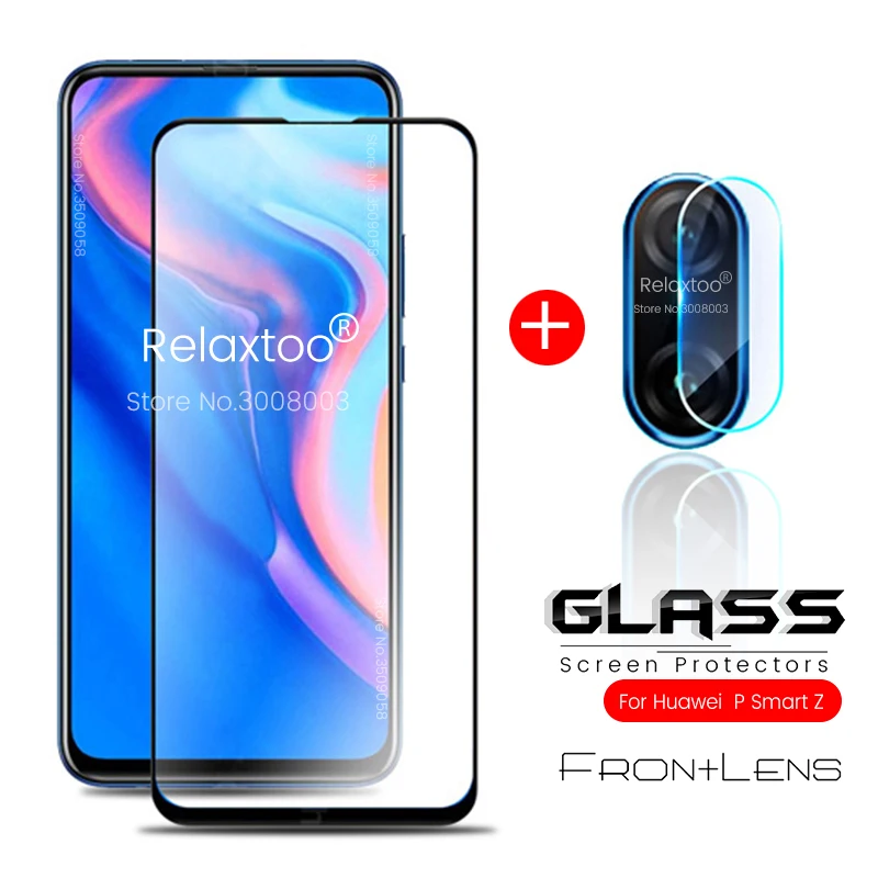 

2-in-1 camera glass for huawei p smart z screen protector safety glasses on hauwei psmartz psmart z p smartz 6.59'' lens film 9h